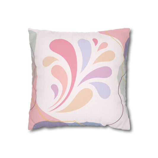 Pastel Abstract Cushion | Modern Aesthetic Throw Pillow for Living Room & Bedroom | Soft Minimalist Decor Pillow
