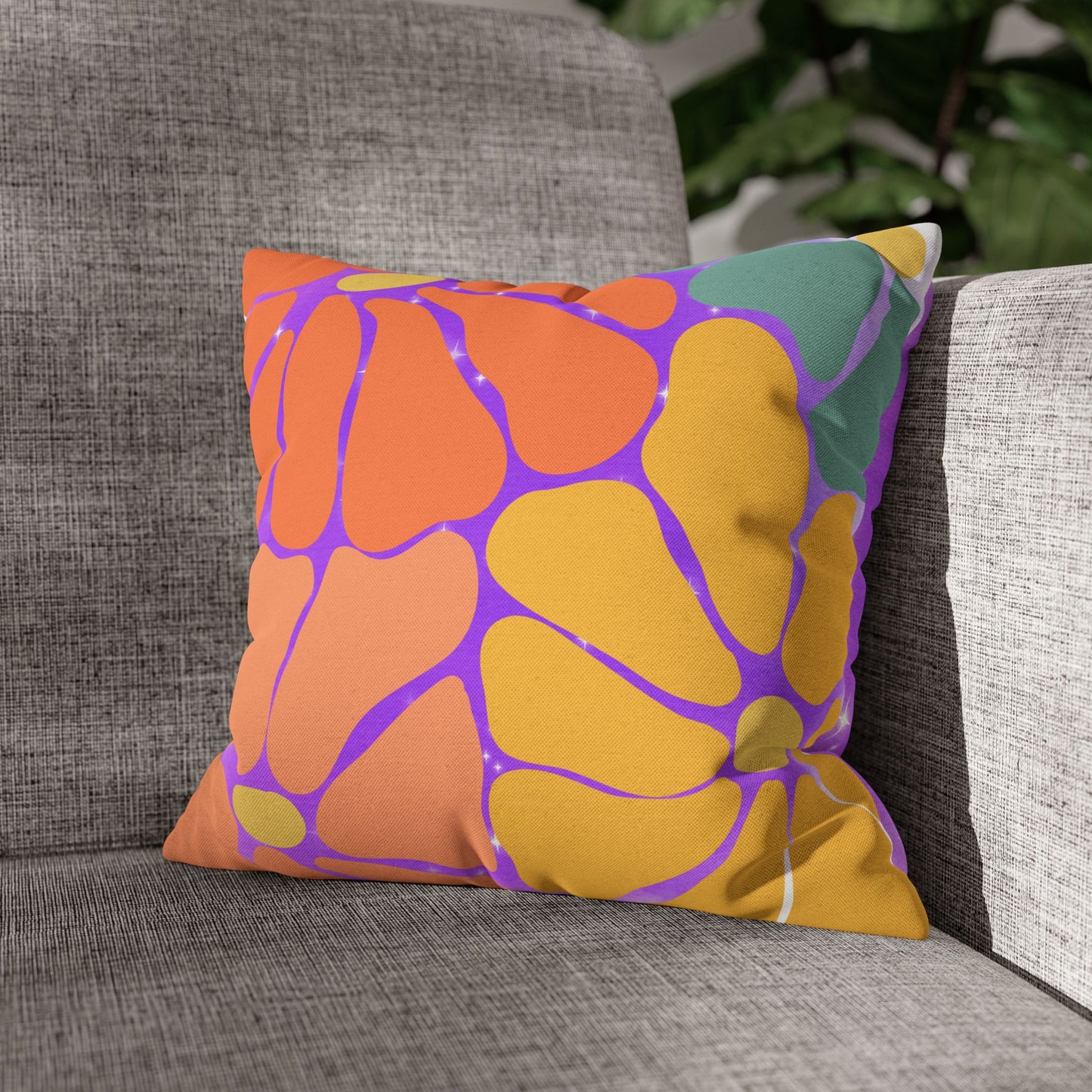 Dreamy Twilight Floral Cushion – Cozy Living Room & Bedroom Decor | Soft Decorative Pillow UK