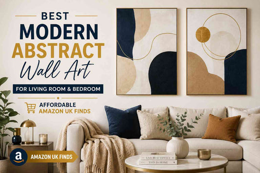 Best Modern Abstract Wall Art for Living Room & Bedroom (Affordable Amazon UK Finds)