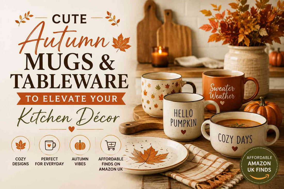 Cute Autumn Mugs & Tableware to Elevate Your Kitchen Décor
