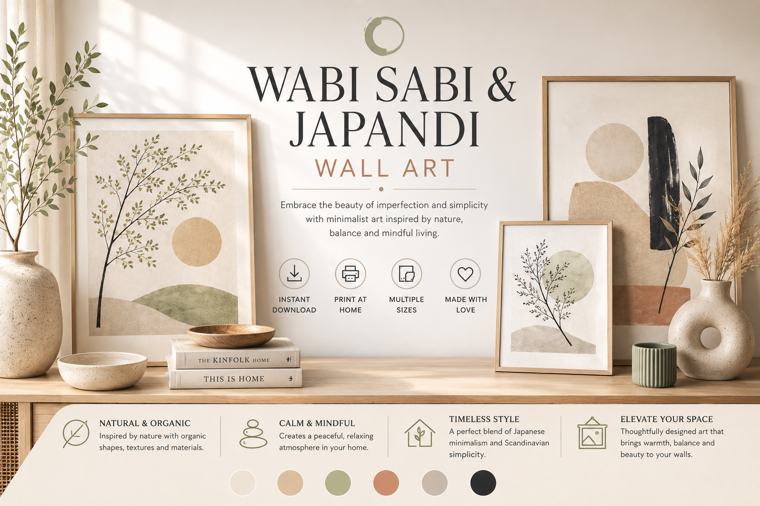 Wabi Sabi & Japandi Wall Art