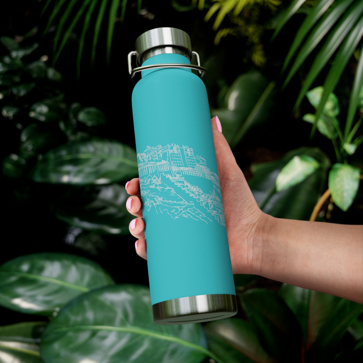 Heritage Lines Insulated Stainless Steel Water Bottle – Historic Line Art Design