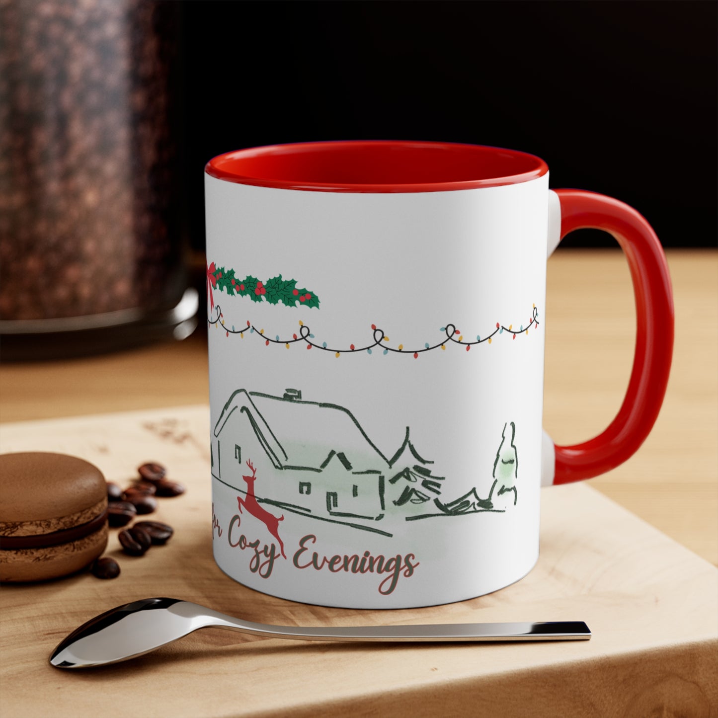 Cozy Winter Village Mug – Festive Holiday Coffee Cup for Warm Evenings & Christmas Gifting