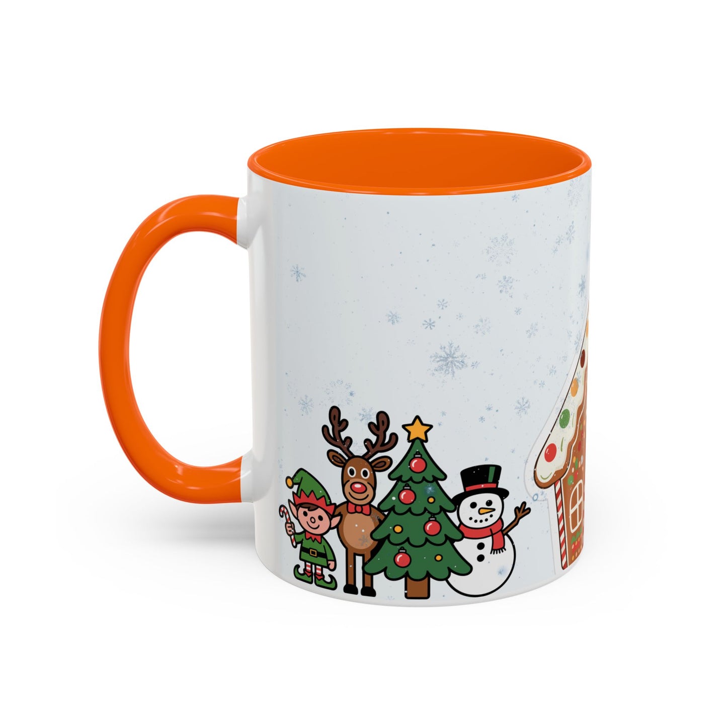 Christmas Gingerbread House Accent Coffee Mug — Festive Holiday Characters (11/15oz)