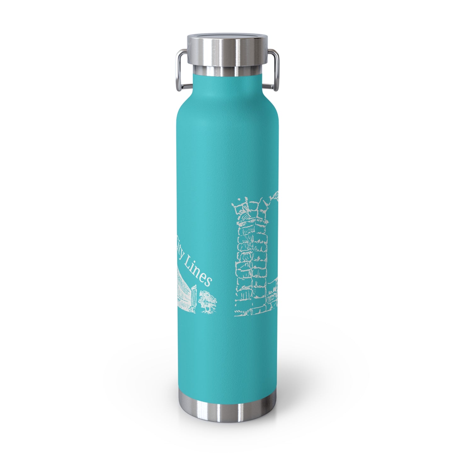 Timeless City Lines Stainless Steel Insulated Water Bottle – Travel-Friendly, Leakproof, Double-Wall Design