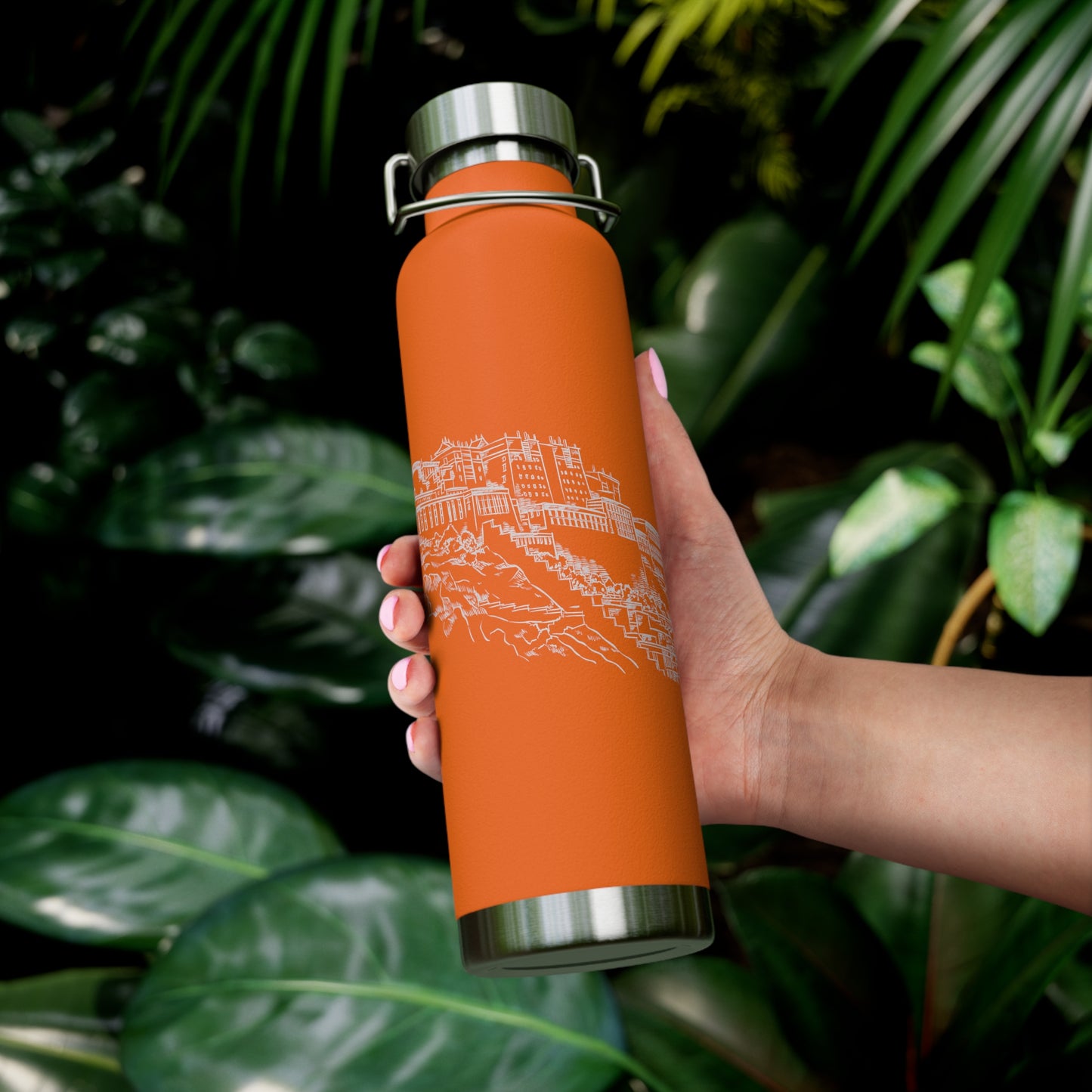 Heritage Lines Insulated Stainless Steel Water Bottle – Historic Line Art Design
