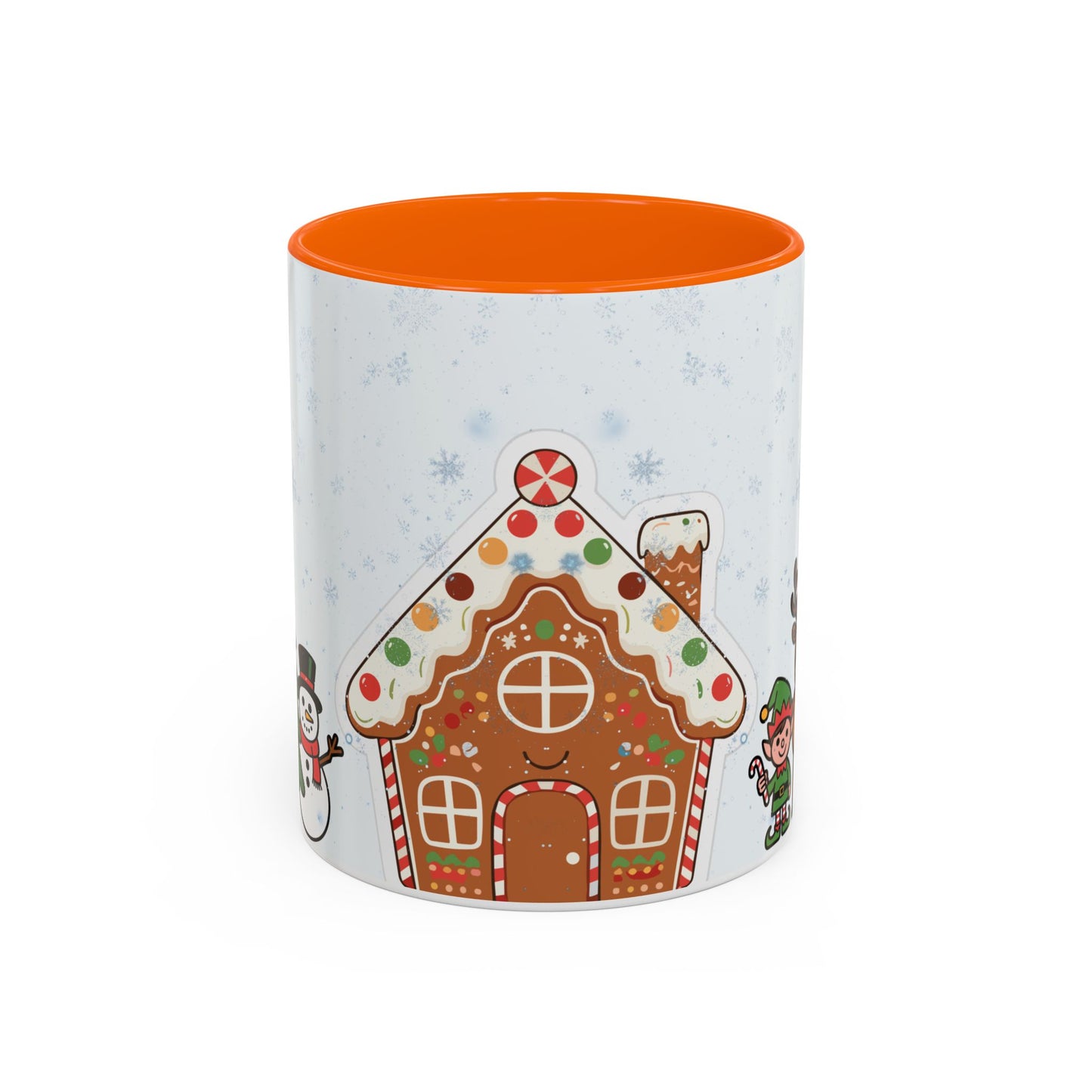 Christmas Gingerbread House Accent Coffee Mug — Festive Holiday Characters (11/15oz)