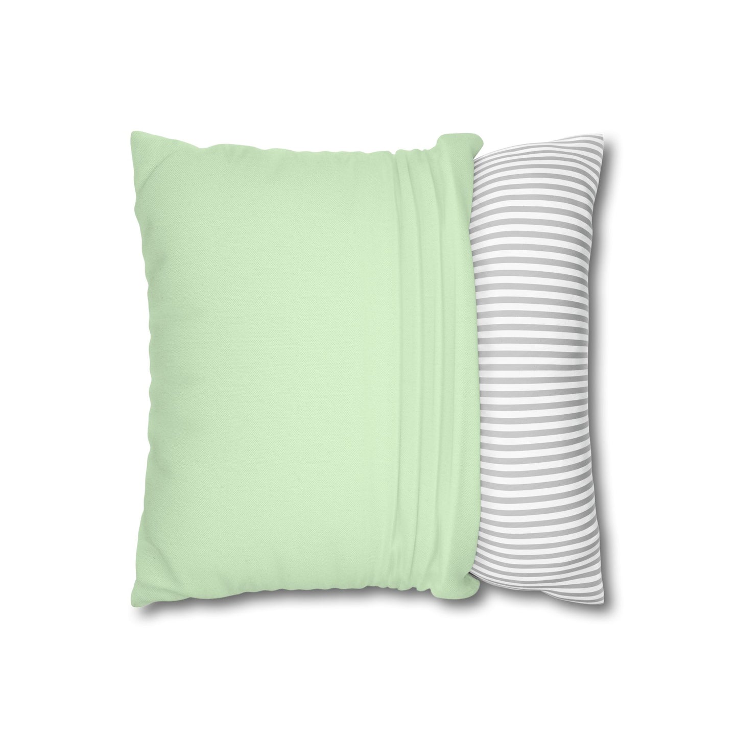 Pink Watercolour Flower Cushion | Pastel Green Floral Throw Pillow | Modern Living Room & Bedroom Decor