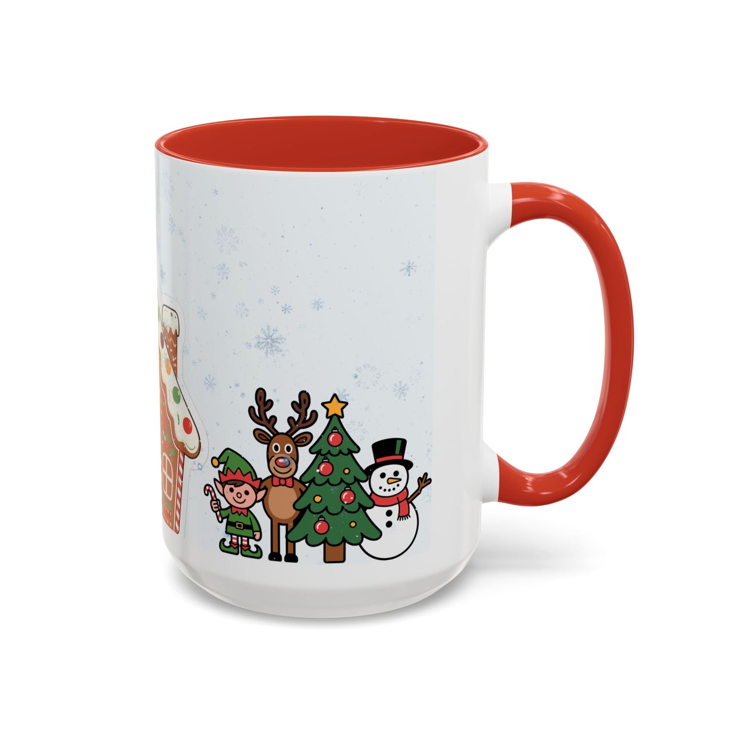 Christmas Gingerbread House Accent Coffee Mug — Festive Holiday Characters (11/15oz)