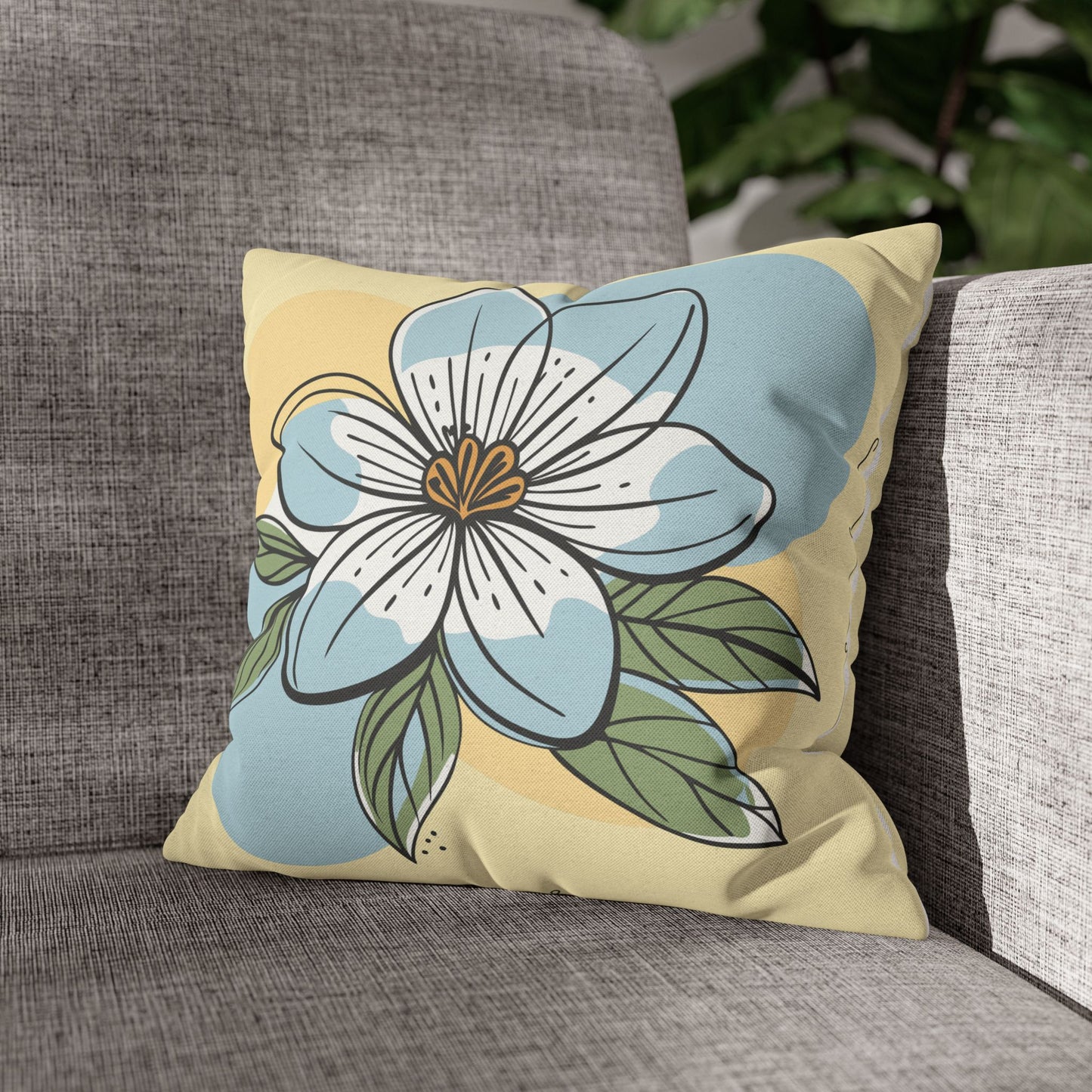 Soft Pastel Floral Cushion | Cozy Living Room & Bedroom Decor | Modern Home Styling Ideas