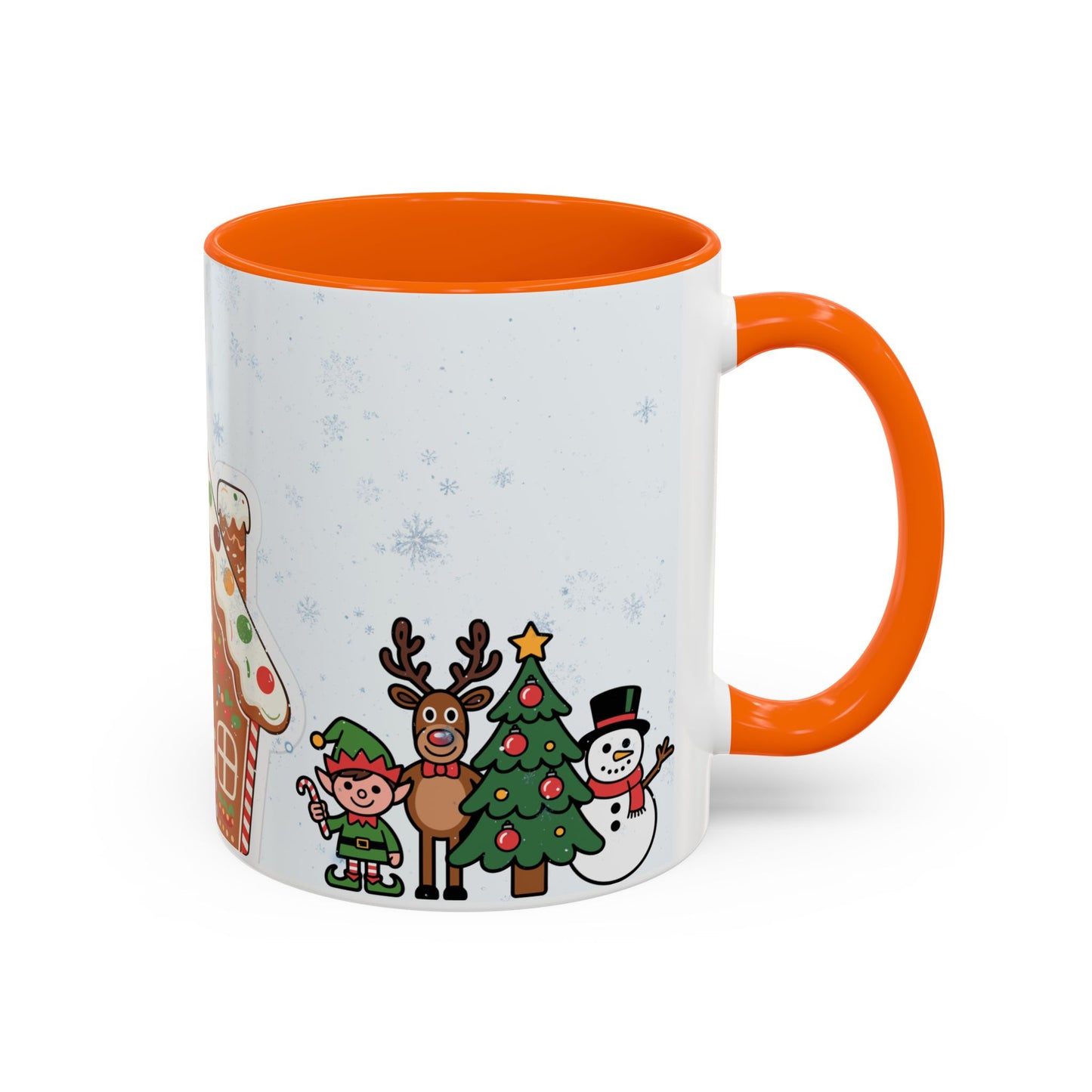 Christmas Gingerbread House Accent Coffee Mug — Festive Holiday Characters (11/15oz)