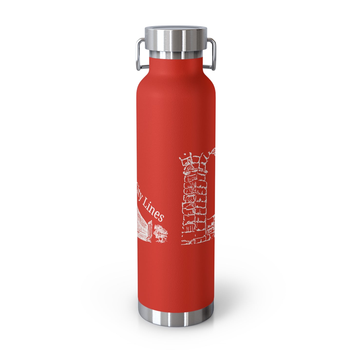 Timeless City Lines Stainless Steel Insulated Water Bottle – Travel-Friendly, Leakproof, Double-Wall Design