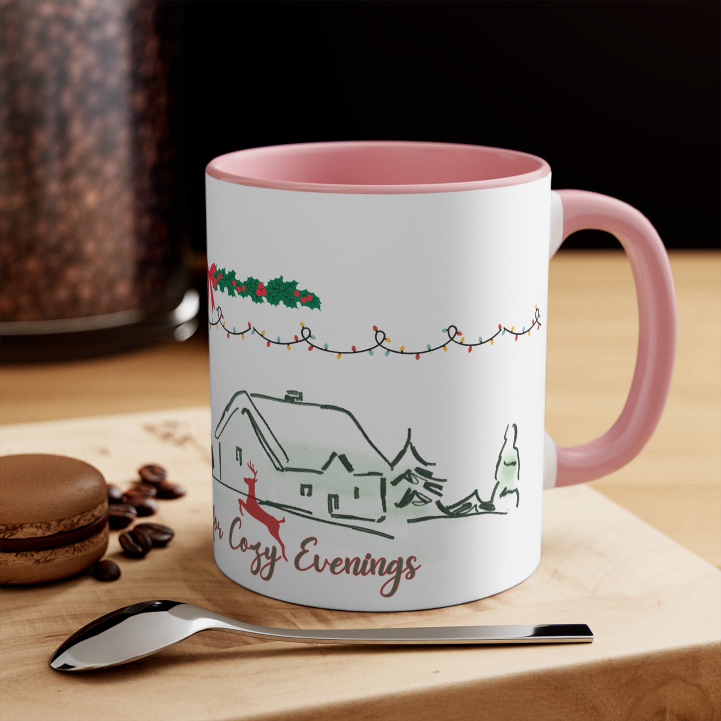 Cozy Winter Village Mug – Festive Holiday Coffee Cup for Warm Evenings & Christmas Gifting
