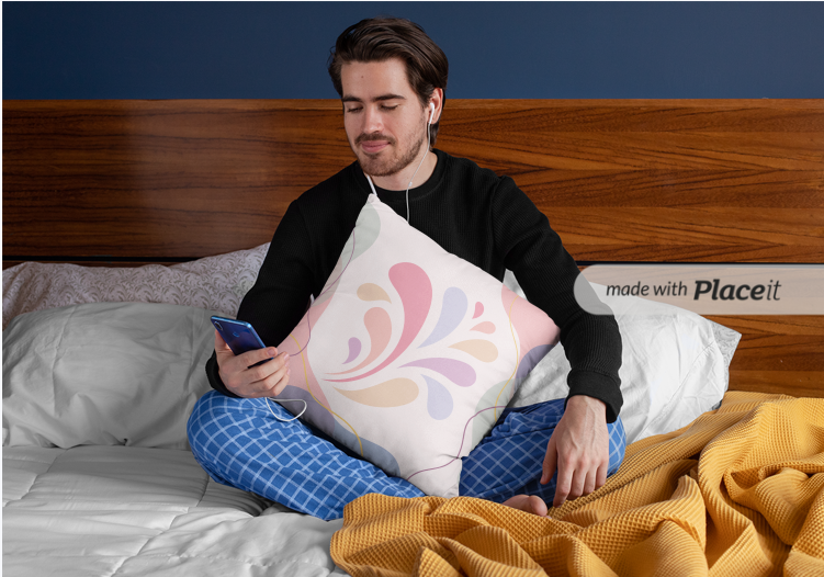 Pastel Abstract Cushion | Modern Aesthetic Throw Pillow for Living Room & Bedroom | Soft Minimalist Decor Pillow