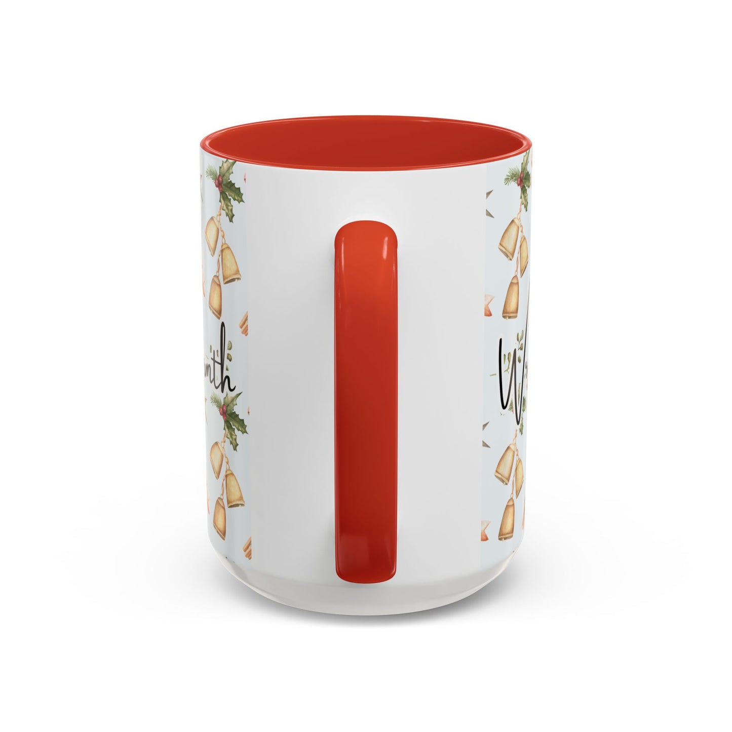 Holiday Warmth Christmas Mug – Festive Watercolor Pattern & Cozy Winter Gift