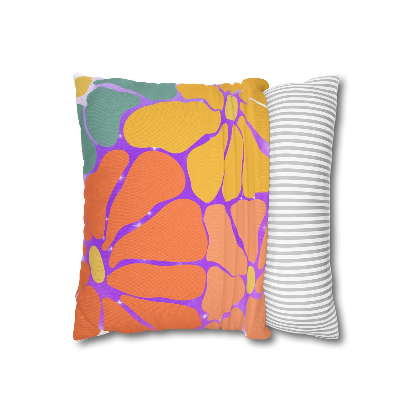 Dreamy Twilight Floral Cushion – Cozy Living Room & Bedroom Decor | Soft Decorative Pillow UK