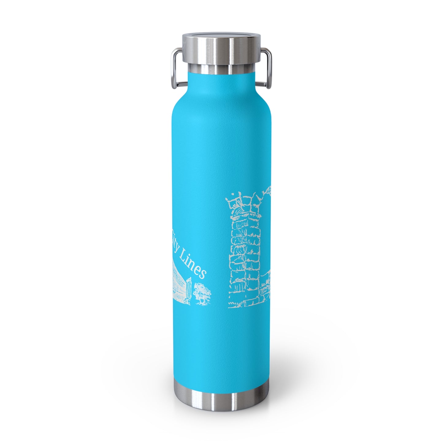 Timeless City Lines Stainless Steel Insulated Water Bottle – Travel-Friendly, Leakproof, Double-Wall Design