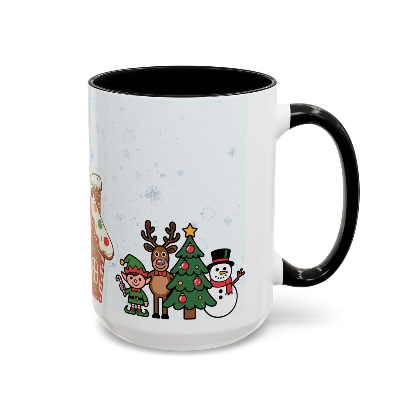 Christmas Gingerbread House Accent Coffee Mug — Festive Holiday Characters (11/15oz)